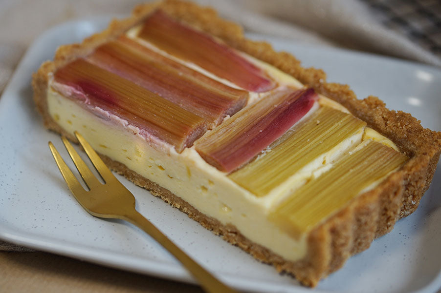 Beschwippste Rhabarbertarte